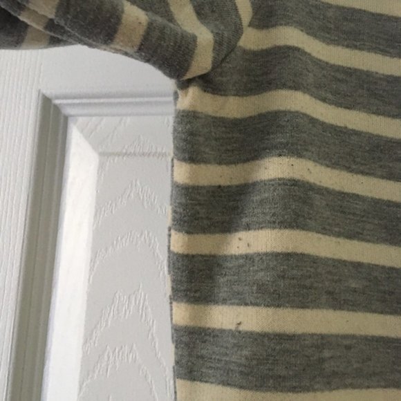 Light Gray Striped Blazer with Lace Back - Picture 4 of 8